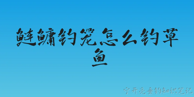 鲢鳙钓笼怎么钓草鱼