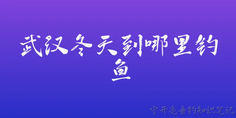 武汉冬天到哪里钓鱼