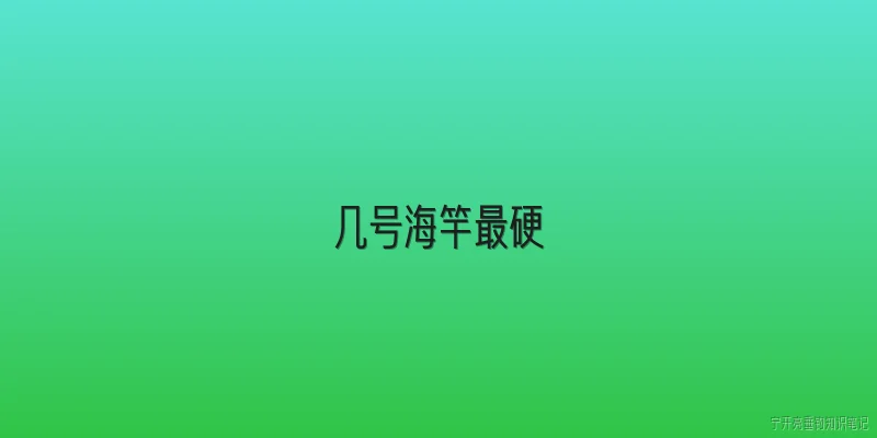 几号海竿最硬